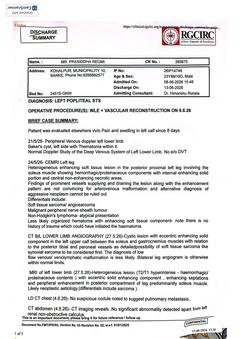 Discharge summary, page 1 of 5